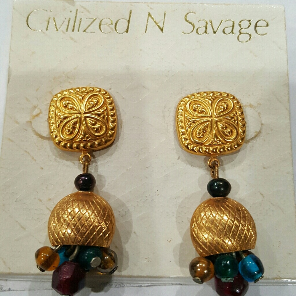Vintage Savage earrings